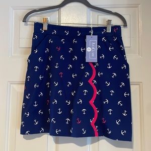 NWT Ana Claire Nautical SKORT
